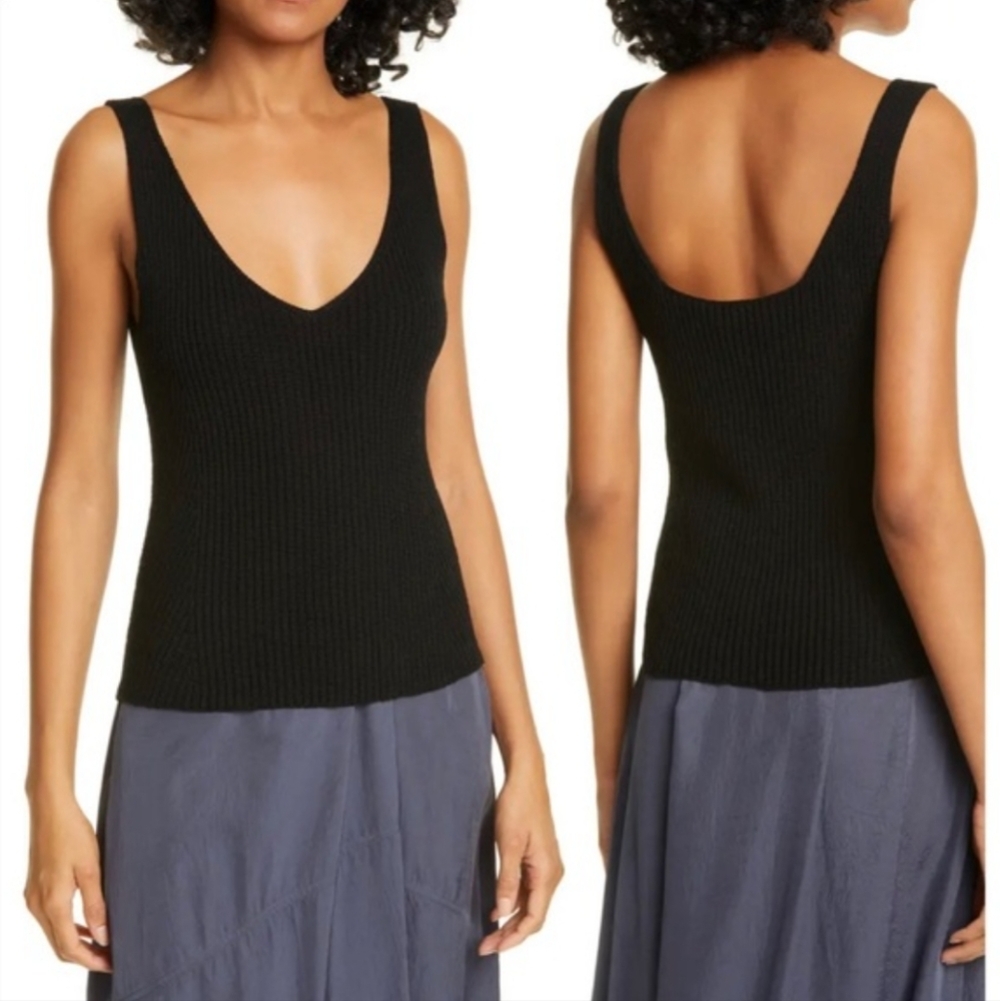 Vince 100% cotton knit tank top size S